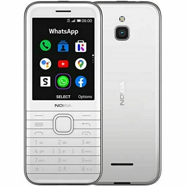 Nokia 8000 4G - 4GB - White (Unlocked) (Single SIM)