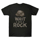 See Wait Geologist Rock Cotton Herren I Funny A T-Shirt Idee T-Shirt Geschenk