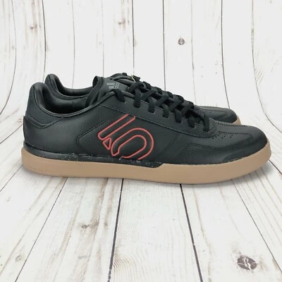 Adidas Five Ten Sleuth DLX PU Flat Mountain Bike Shoes Black Red Gum Choose Size - Image 1 of 4