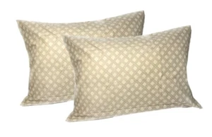 DaDa Bettwäsche 2er-Pack weiche Baumwolle grün hellbraun Queen-Size Bettkissenbezüge, 20x30 - Bild 1 von 3