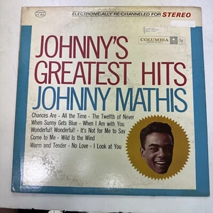 Johnny Mathis Johnnys Greatest Hits Vinyl LP Columbia CS 8634 Vintage Record - Picture 1 of 4
