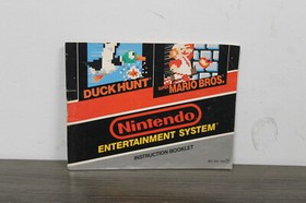 NES INSTRUCTION BOOKLET MANUAL - DUCK HUNT MARIO BROS.