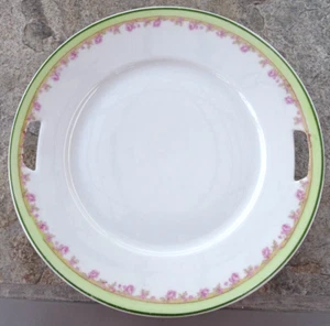 Antique 1880-1918 Z .S. & Co Bavaria, Zeh Scherzer 9" Handled Platter Floral - Picture 1 of 4