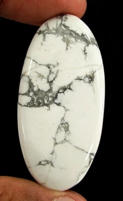 81.80 CT Natürlich Weißer Howlith Lose Edelstein Cabochon Wire Wrap Stein - - Bild 1 von 2