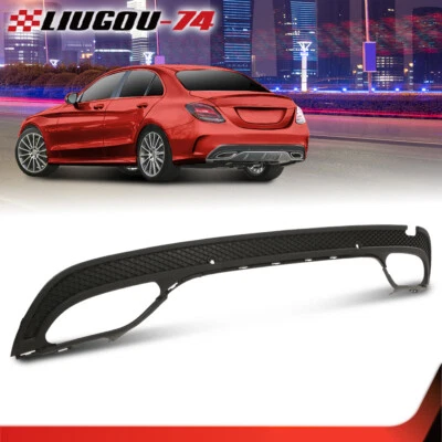 New Fit For 2015-2016 Mercedes Benz C300 2058856238 Rear Black Valance NEW  Foto 1 de 4