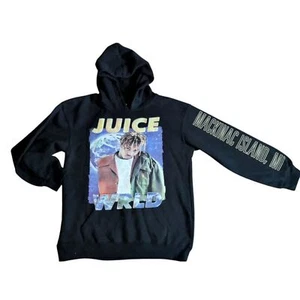 Juice WRLD "Juice Wrld" Graphic Hoodie Youth XL Black Mackinac Island MI - Picture 1 of 6