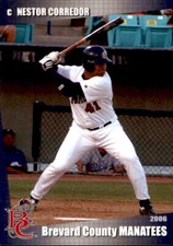 2006 Brevard County Manatees Grandstand #7 Nestor Corredor Venezuela VZ Card