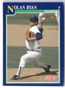 1991 Score #4 Nolan Ryan Texas Rangers - Picture 1 of 2