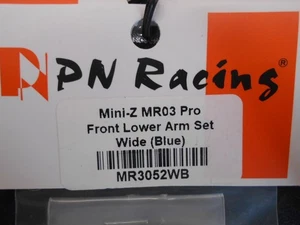 PN Racing Part No MR3052WB MR03 Pro Fr Lower arm set wide Mini Z Atomic GLRacing - Picture 1 of 2