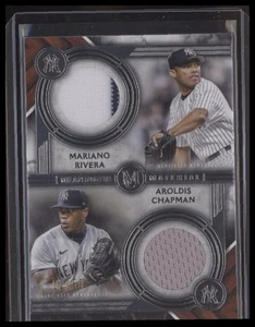 2022 Topps Museum #DMMR-RC Mariano Rivera/A Chapman Dual Meaningful Relics #/50 - Picture 1 of 2