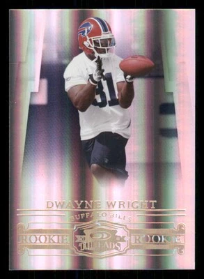 2007 Donruss Threads Bronze Holofoil #180 Dwayne Wright /250 - Image 1 of 2