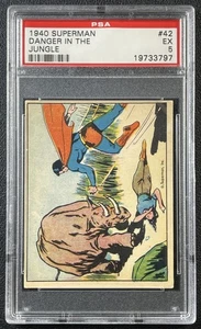 DANGER IN THE JUNGLE PSA 5 1940 GUM INC. SUPERMAN (R145) #42 - Picture 1 of 2