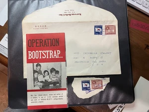 KOREA PUSAN KOREAN RELIEF INC. AIR MAIL FLAG COVER/AND USED TO FLA USA/CONTENT - Picture 1 of 7