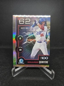 Edwardo Quintero 2025 Bowman Chrome ' Top 100' Insert #BTP-62 - Picture 1 of 2