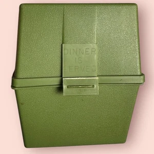 Vintage grüne Retro Rezeptkarte Originalkarton 1972 70er Küchendeko 3x5 - Bild 1 von 2