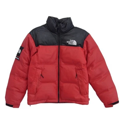 Supreme 17aw X The North Face Nd91702i 皮革 Nuptse 夹克羽绒二手 LIFE-0 — 第 1/4 张图片