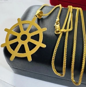 22K 22C 916 Rare Real Pure Yellow Gold Mariner Set Necklace 20” long 1.6mm 7.02g - Picture 1 of 24