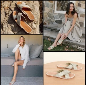Jenni Kayne Raffia Crossover Sandal Size 36/ US 6- Willow  ⭐️ - Picture 1 of 8