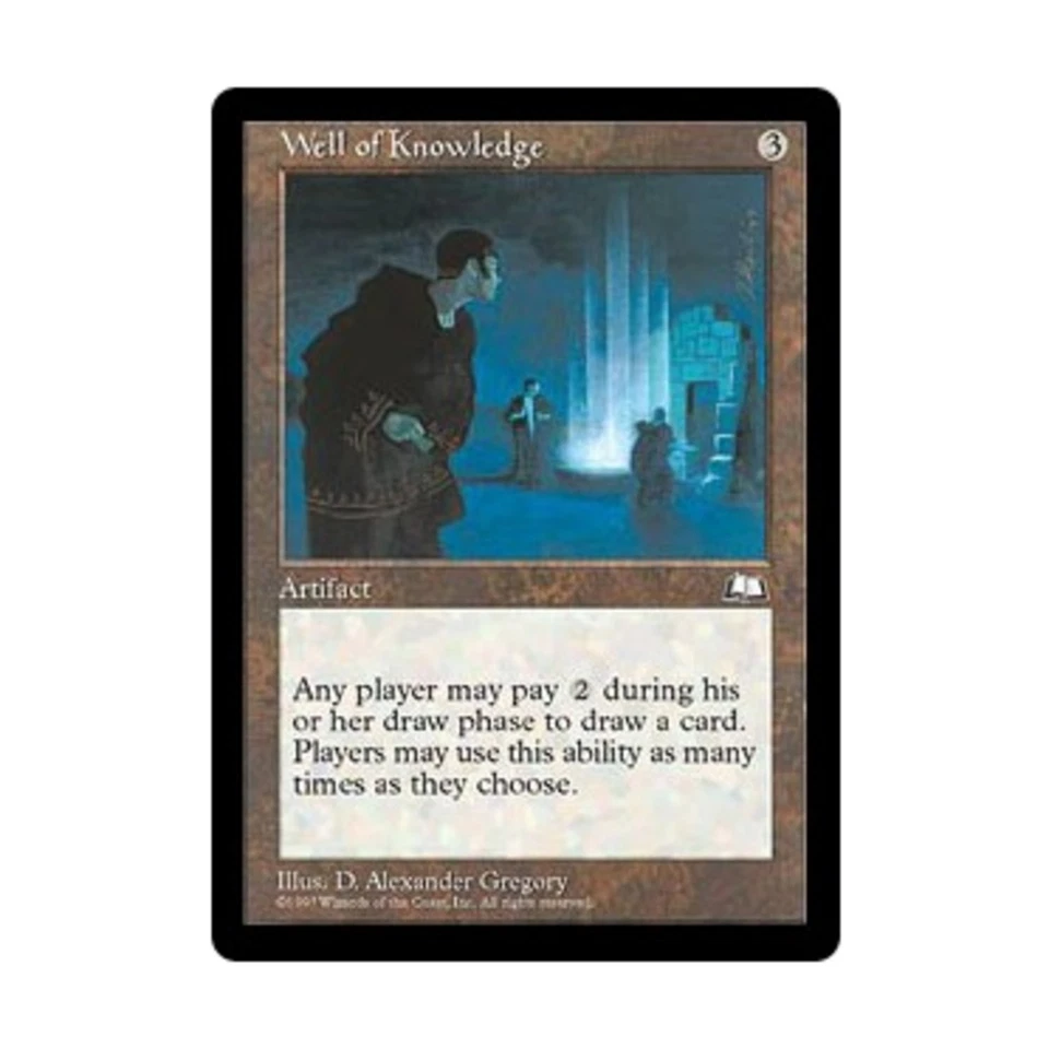 WOTC MtG Weatherlight Well of Knowledge (R) VG - Image 1 of 1