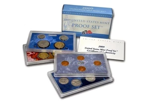 2009 United States Mint Proof Set with Original Box, 18 Mint Coin Set - Picture 1 of 13