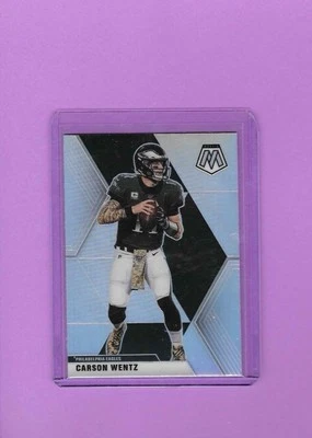 2020 Panini Mosaic - Carson Wentz #160 Silver Prizm - Image 1 of 2