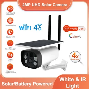 Solar batteriebetriebene drahtlose 4G Outdoor Home Überwachungskamera PIR Bewegungserkennung - Bild 1 von 19