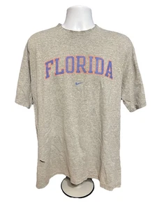 Vintage Florida Gators Nike Center Swoosh Shirt Herren Large Thrashed Rip Heather Gray - Bild 1 von 14