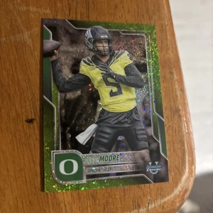 2025 Bowman Chrome U #137 Dante Moore diamante verde lime /275 anatre Oregon - Foto 1 di 3