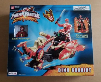 POWERRANGERS ДИНОЗАВР ГРОМ 2003 ДИНОЗАВР КОЛЕСНИЦА НОВОМ В ОТКРЫТОЙ КОРОБКЕ - Изображение 1 из 4