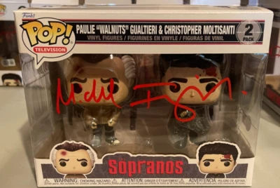 Funko Pop Sopranos: Paulie & Christopher 2pk Michael Imperioli Signed Beckett - Image 1 of 3