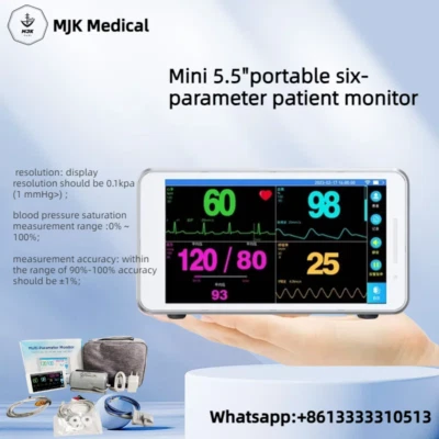 5.5" Portable Vital Signs Monitor - 6 Parameter Touch Screen Patient Monitor - Image 1 of 4