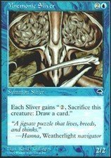 1x Mnemonic Sliver LP, English MTG Tempest