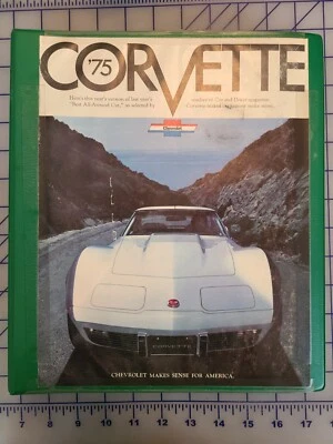Chevrolet 1975 datos información del producto concesionario álbum manual Corvette Camaro  Foto 1 de 4