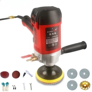 900W Variable Speed Water Mill Electric Water Injection Sander Polisher Marble - Picture 1 of 34