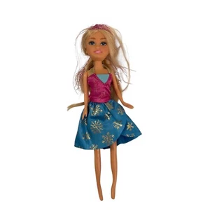 Zuru Sparkle Girlz Invierno Princesa Juego Muñeca 9" Rosa Azul Vestido - Imagen 1 de 9