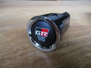 (NEW)TOYOTA GR SPORTS PUSH START SWITCH AQUA C-HR PRIUS VITZ 86 GAZOO RACING OEM - Picture 1 of 5