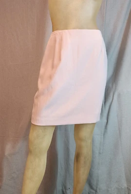 Hugo Buscati Solid Pink Knee Length Pencil Skirt Womens USED Petite 6P SMALL - Image 1 of 4