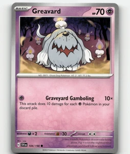 Pokemon Greavard 104/198 Escarlata y Violeta Base Set Casi Nuevo/Muy Nuevo - Imagen 1 de 1