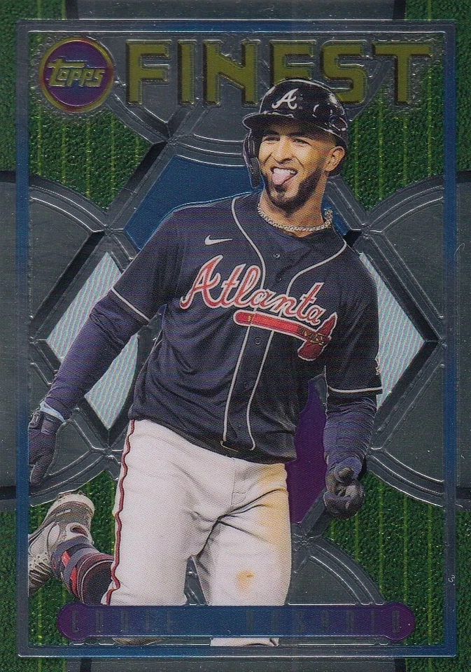 EDDIE ROSARIO FINEST 1995 95 FLASHBACKS BASE ATLANTA BRAVES #151 2022 22 TOPPS - Image 1 of 1