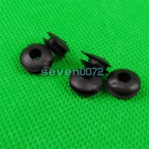 50 Stück Gummikabel Draht Schnurtüllen schwarz 4 mm x 9,5 mm - Bild 1 von 1