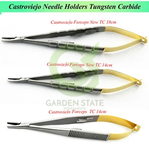 Dental Castroviejo Pinzette TC Mikrochirurgie Naht Nadelhalter Augenheilkunde - Bild 1 von 4