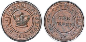 ROYAUME-UNI (TOKENS) 1 Penny Birmingham 1811 - Imagen 1 de 1