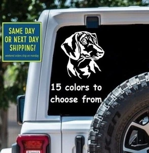 8 Size DACHSHUND FACE STICKER DECAL Car Window MacBook Laptop Tablet Bottle GIFT - Picture 1 of 2