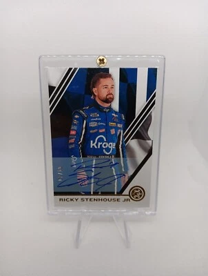 Ricky Stenhouse Jr 2020 Panini Chronicles Racing NASCAR /10 Gold Auto On Card - Image 1 of 4