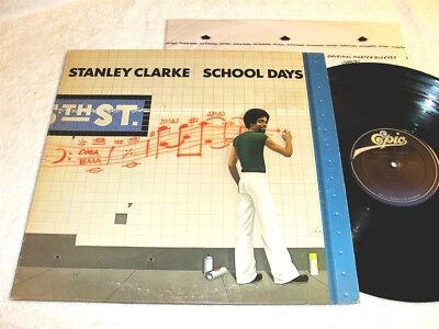 Stanley Clarke "School Days" 1976 Jazz-Funk LP, VG+, Original Epic Pressing Foto 1 de 3