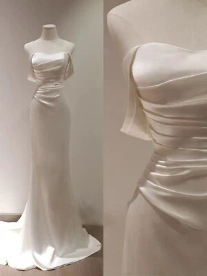 Mermaid Wedding Dresses For Women Romanti Satin Bridal Gowns Bridal Dress - Image 1 of 4