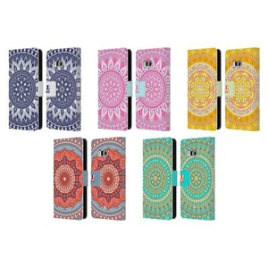 FUNDA CARTERA HEAD CASE DESIGNS CON DIBUJO DE CUERO MANDALA PARA TELÉFONOS HTC 1 - Imagen 1 de 7