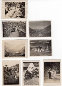 France Pyrenees Mountain Holidays Gavarnie 8 Old amateur Snapshot Photos 1920's - Picture 1 of 11