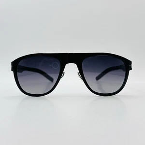IC Berlin Sunglasses Men Women Oval Black Mod. M17 Treskowallee NEW - Picture 1 of 10