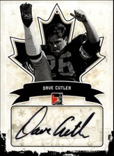 2011 In The Game Canadiana Autographs #ADCU1 Dave Cutler